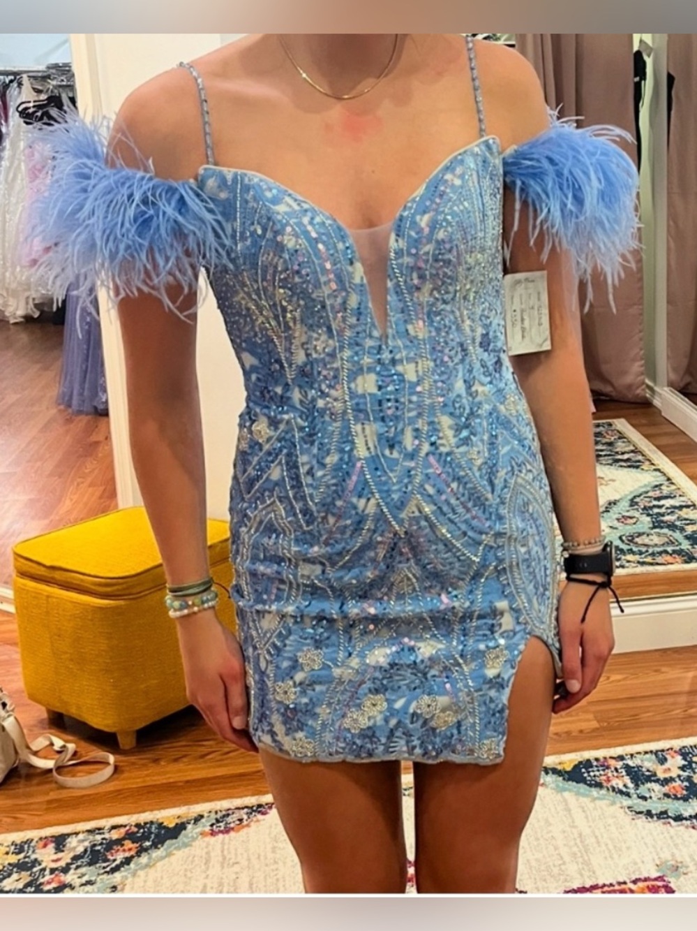 Light blue homecoming dress